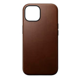 iPhone 15 Nomad Modern Leather Case - MagSafe Compatible - Brown