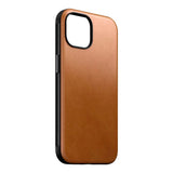 iPhone 15 Nomad Modern Leather Case - MagSafe Compatible - Tan