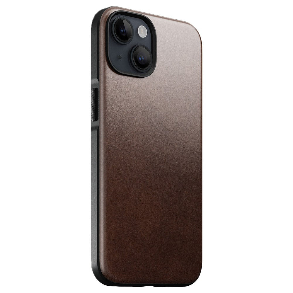 iPhone 15 Modern Nomad Horween Leather Case - MagSafe Compatible - Brown