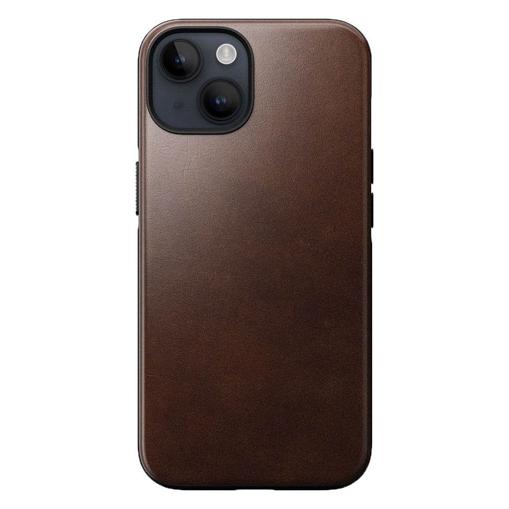 iPhone 15 Modern Nomad Horween Leather Case - MagSafe Compatible - Brown