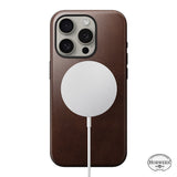 iPhone 15 Pro Modern Nomad Horween Leather Case - MagSafe Compatible - Brown