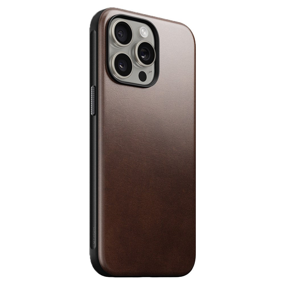 iPhone 15 Pro Max Modern Nomad Horween Leather Case - MagSafe Compatible - Brown