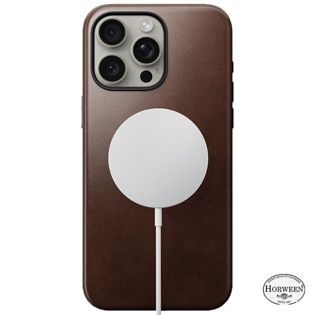 iPhone 15 Pro Max Modern Nomad Horween Leather Case - MagSafe Compatible - Brown