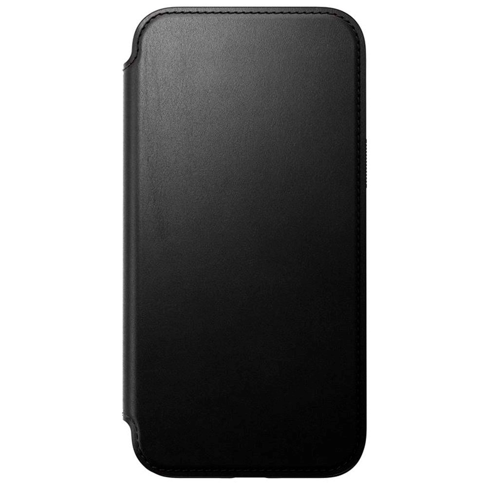 iPhone 15 Pro Max Nomad Modern Leather Folio Case - MagSafe Compatible - Black