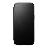 iPhone 16 Pro Max Nomad Modern Leather Folio Case - MagSafe Compatible - Black