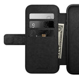 iPhone 16 Nomad Modern Leather Folio Case - MagSafe Compatible - Black