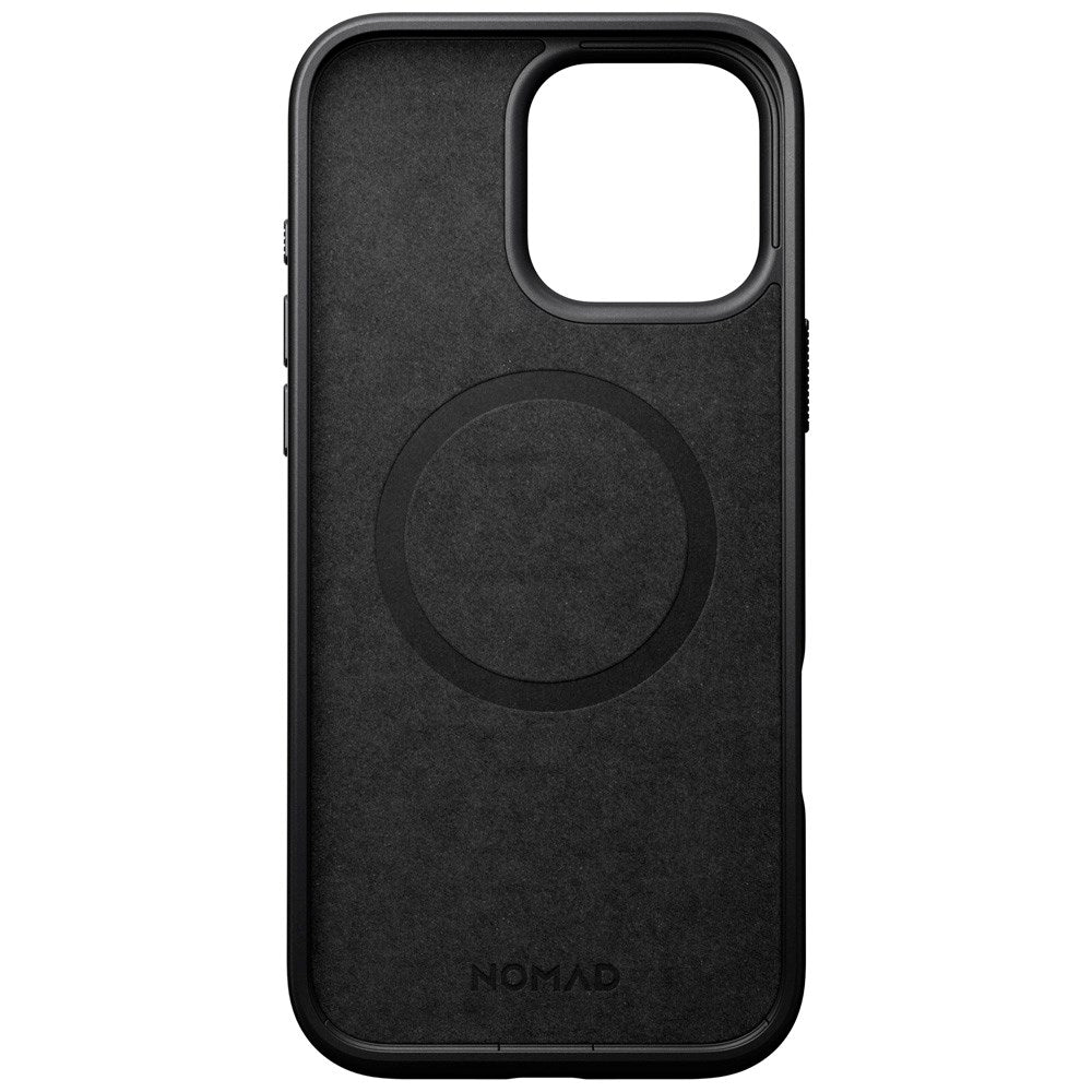 iPhone 16 Pro Max Nomad Modern Leather Case - MagSafe Compatible - Black