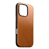 iPhone 16 Pro Nomad Modern Leather Case - MagSafe Compatible - Tan