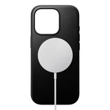 iPhone 16 Pro Nomad Modern Leather Case - MagSafe Compatible - Black