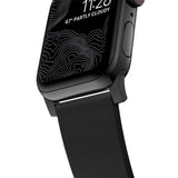 Nomad Apple Watch (42/44/SE/45/46/49mm) Active Band Pro Strap - Black / Black Hardware