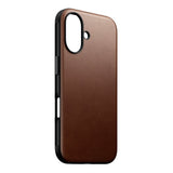 iPhone 16 Nomad Modern Leather Case - MagSafe Compatible - Brown