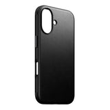 iPhone 16 Nomad Modern Leather Case - MagSafe Compatible - Black