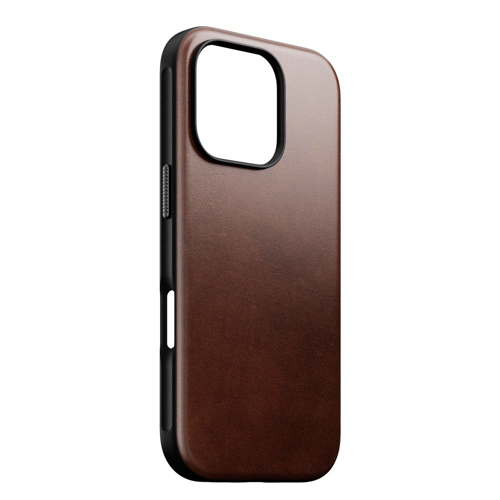 iPhone 16 Pro Modern Nomad Horween Leather Case - MagSafe Compatible - Brown