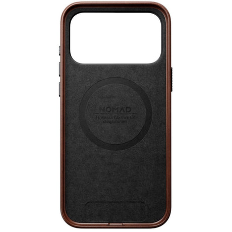 Nomad iPhone 17 Pro Max Traditional Horween Leather Case - MagSafe Compatible - Rustic Brown