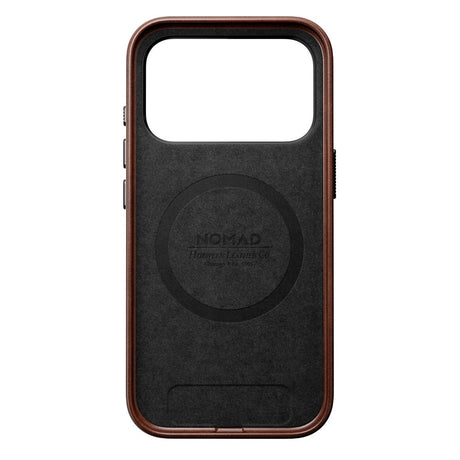 Nomad iPhone 17 Pro Traditional Horween Leather Case - MagSafe Compatible - Rustic Brown