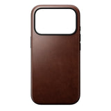 Nomad iPhone 17 Pro Modern Horween Leather Case - MagSafe Compatible - Rustic Brown