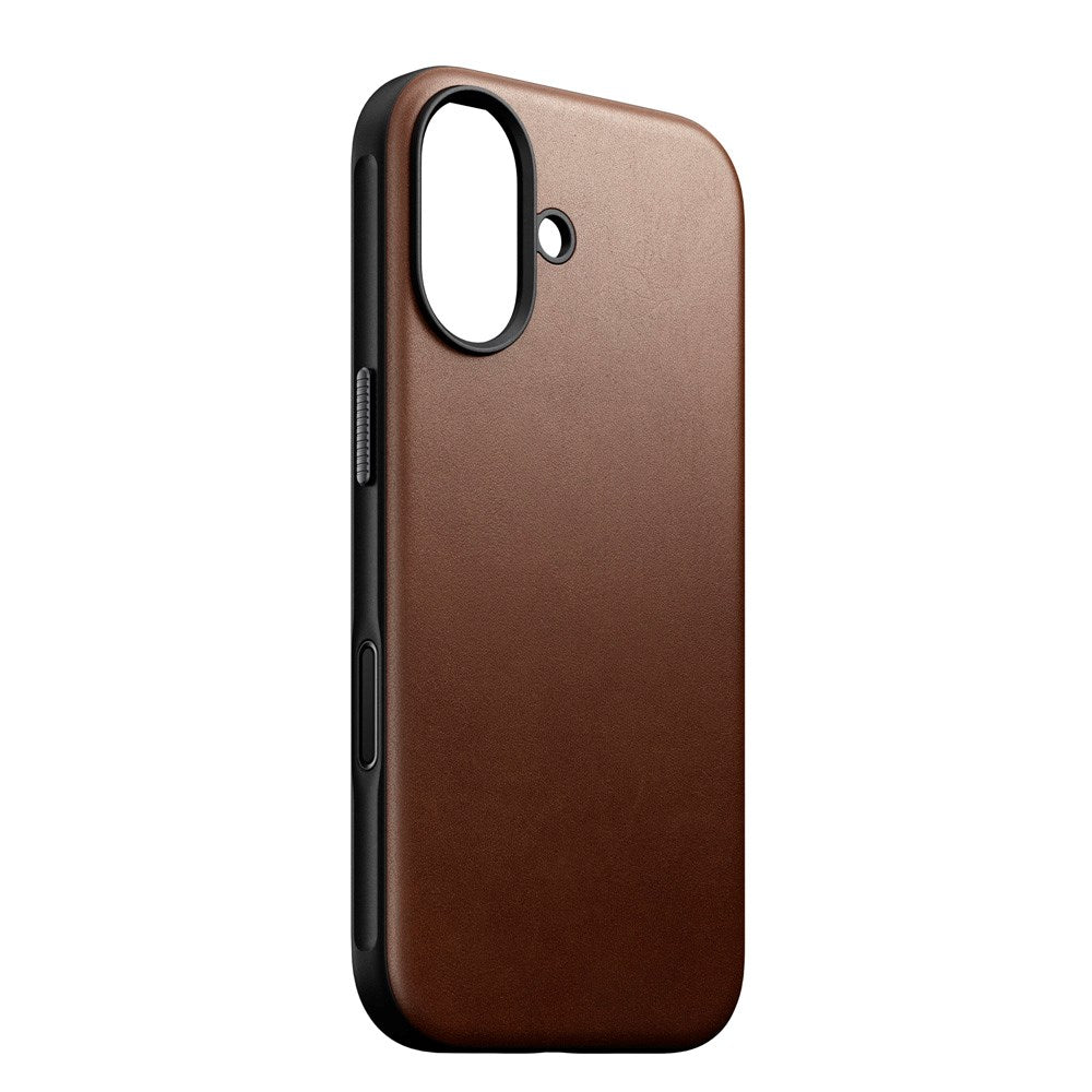 Nomad iPhone 17 Modern Leather Case - MagSafe Compatible - Brown
