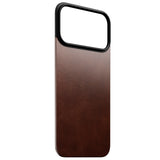 Nomad iPhone 17 Pro Max Magnetic Horween Leather Back Case - MagSafe Compatible - Rustic Brown