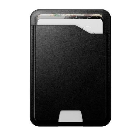 Nomad Horween Leather Mag Wallet with Apple Find My - MagSafe Compatible - Black