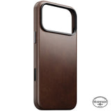 iPhone 18 Pro Max Nomad Traditional Horween Leather Case - MagSafe Compatible - Rustic Brown