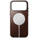iPhone 18 Pro Max Nomad Traditional Horween Leather Case - MagSafe Compatible - Rustic Brown