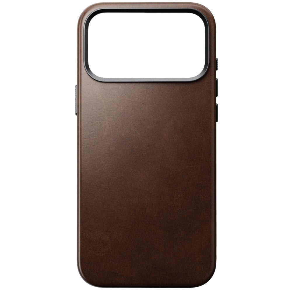 iPhone 18 Pro Nomad Traditional Horween Leather Case - MagSafe Compatible - Rustic Brown