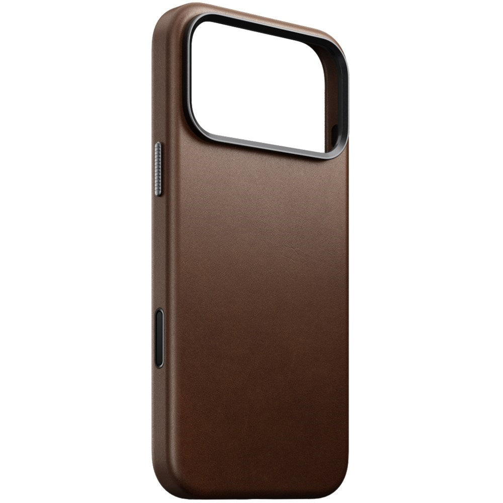 iPhone 18 Pro Max Nomad Traditional Leather Case - MagSafe Compatible - Brown