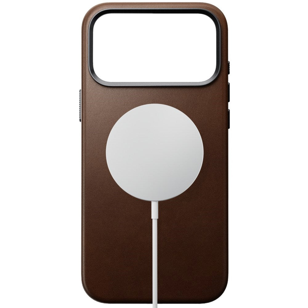 iPhone 18 Pro Max Nomad Traditional Leather Case - MagSafe Compatible - Brown