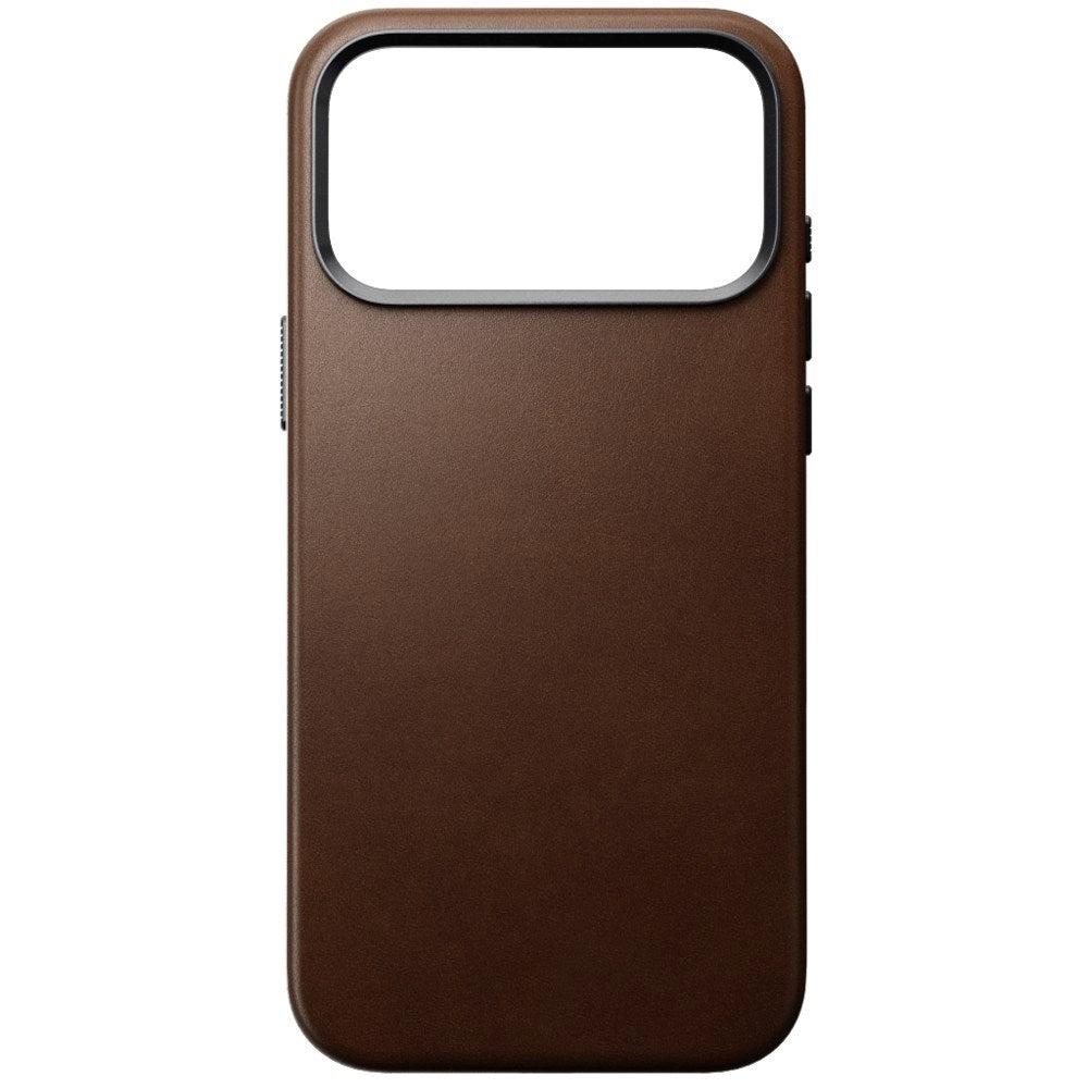 iPhone 18 Pro Max Nomad Traditional Leather Case - MagSafe Compatible - Brown