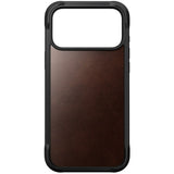 iPhone 18 Pro Max Nomad Rugged Horween Leather Case - MagSafe Compatible - Rustic Brown