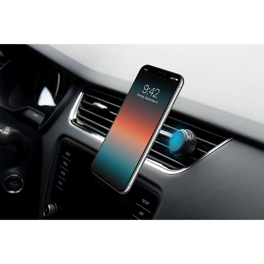 Fixed Icon Mini Magnetic Mobile Holder for Car Ventilation - Black