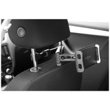 Fixed Passenger 2 Tablet Holder for the Car's Headrest - Max Size: 125-205mm - Black