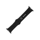 Fixed Apple Watch (42 / 44 / 45 / SE / 49mm) Silicone Strap Set - Black