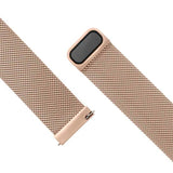 Fixed Universal Smartwatch Mesh Metal Strap (20mm) - Rose Gold