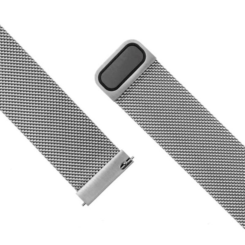 Fixed Universal Smartwatch Mesh Metal Strap (22mm) - Silver
