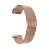 Fixed Universal Smartwatch Mesh Metal Strap (22mm) - Rose Gold