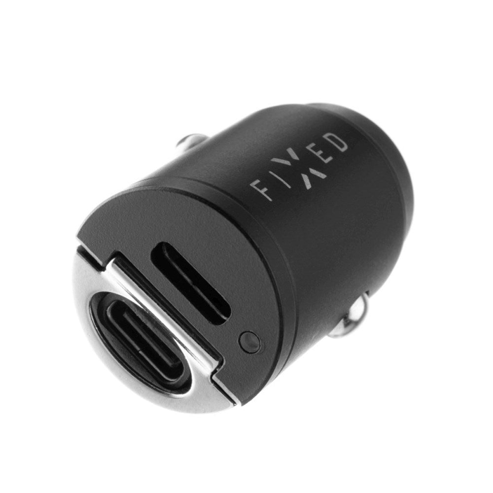 Fixed PD Car Charger 30W - 2x USB-C - Black