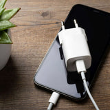 Fixed 25W PD USB-C Fast Wall Charger - White