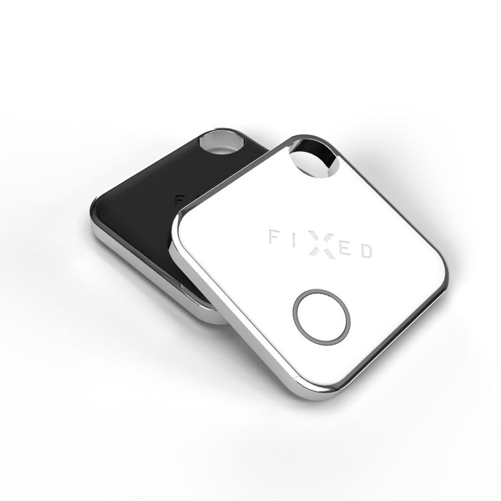 Fixed Tag - Bluetooth GPS Tracker - Apple Find My Compatible - 2 Pack - Black / White