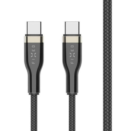 Fixed Metal USB-C to USB-C PD Cable 100W - 1.2m - Black