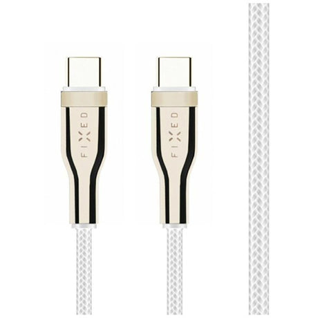 Fixed Metal USB-C to USB-C PD Cable 100W - 2m - White