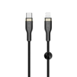 Fixed Metal USB-C to Lightning MFi PD Cable 60W - 1.2m - Black