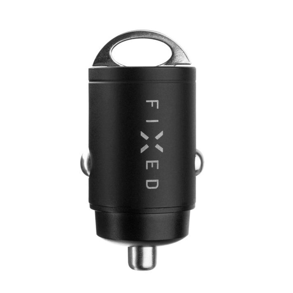 Fixed PD Car Charger 30W - 2x USB-C - USB-C to USB-C Cable - Black