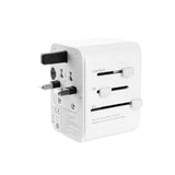 Fixed Universal Travel Adapter 30W EU / UK / USA / AUS - White