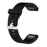 Fixed Universal Garmin 20mm Silicone Strap w. QuickFit - Black