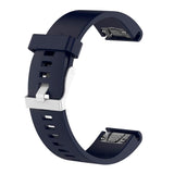 Fixed Universal Garmin 20mm Silicone Strap w. QuickFit - Dark Blue