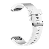 Fixed Universal Garmin 20mm Silicone Strap w. QuickFit - White