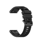 Fixed Universal Garmin 26mm Silicone Strap w. QuickFit - Black