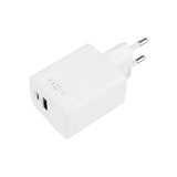 Fixed Mini Wall Charger 45W w. USB-A & USB-C - White