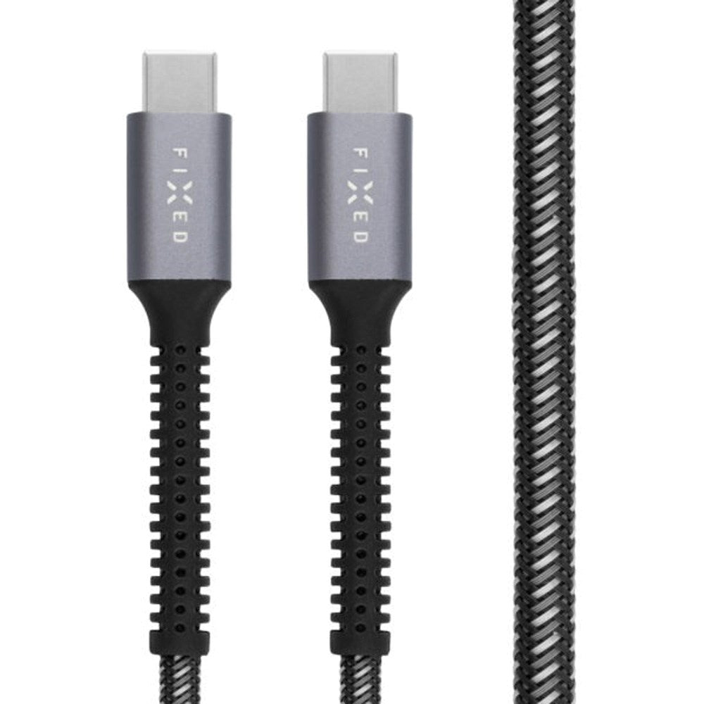 Fixed Armor USB-C to USB-C PD Cable 240W with Reinforced Ends - 2m - Grey